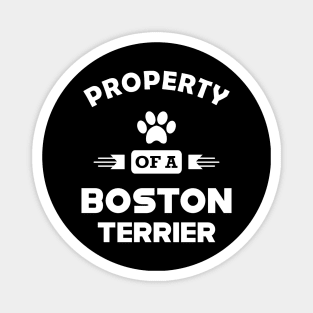 Boston Terrier Dog - Property of a boston terrier Magnet